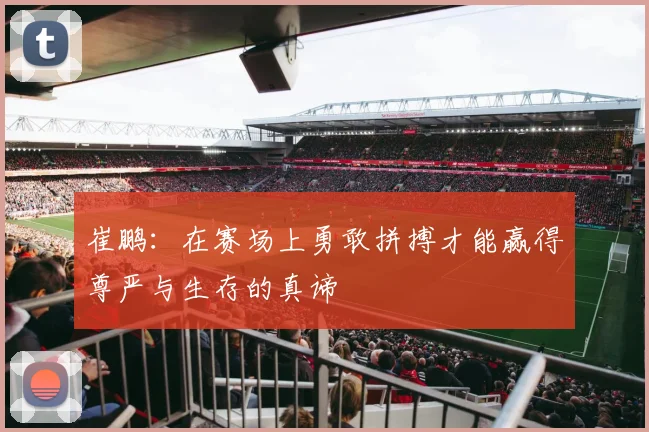 崔鹏：在赛场上勇敢拼搏才能赢得尊严与生存的真谛